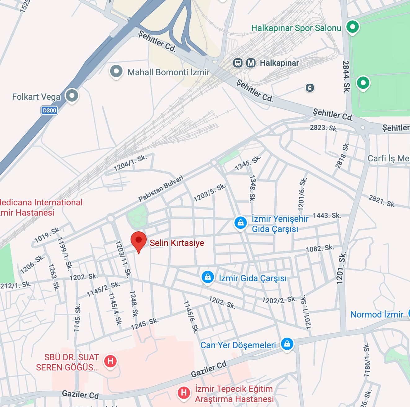 Selin Kırtasiye Konum Haritası